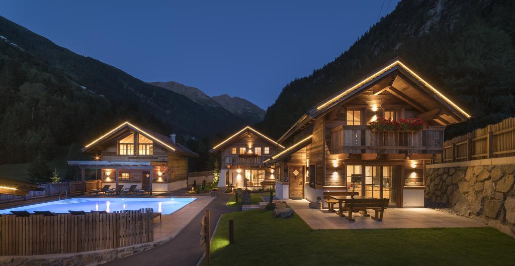 Wellnesshuettendorf Wiese Sankt Leonhard im Pitztal Exterior foto
